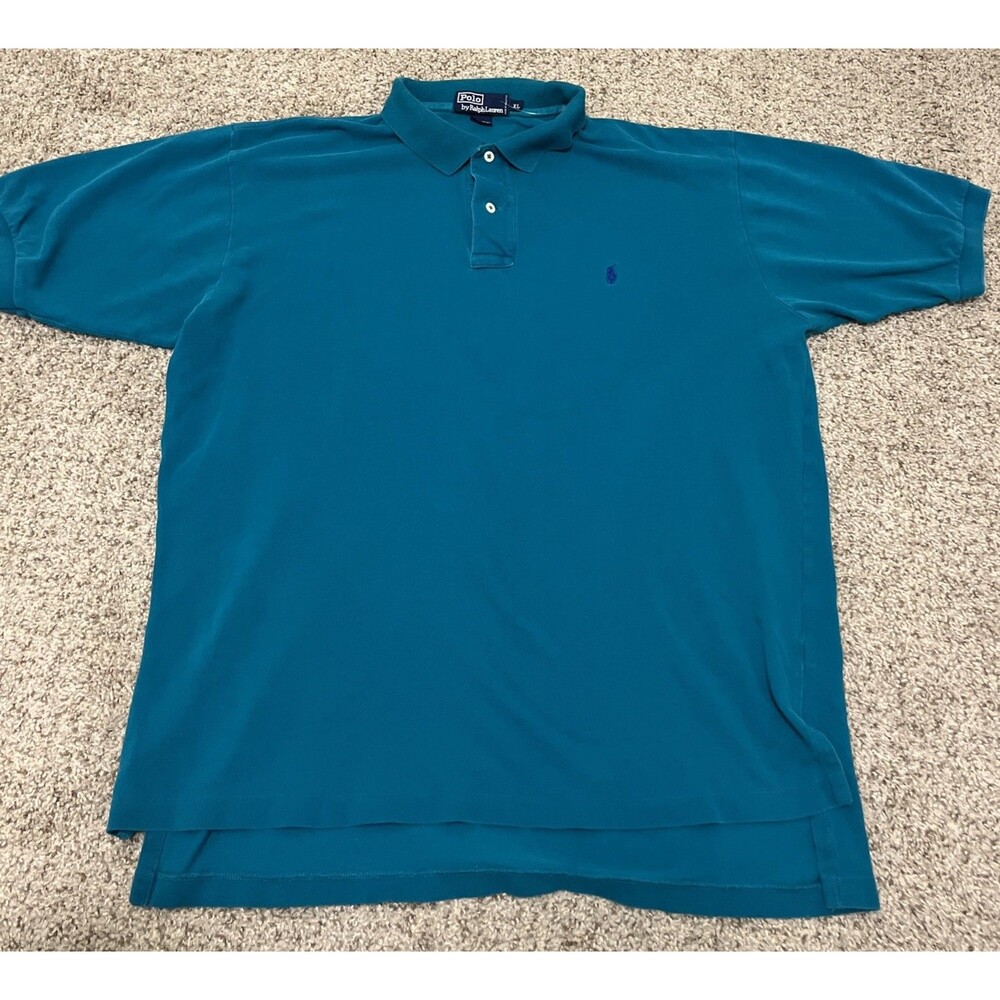 POLO Ralph Lauren Men's Short Sleeve Golf Shirt Emerald Green Pony Logo Size XL